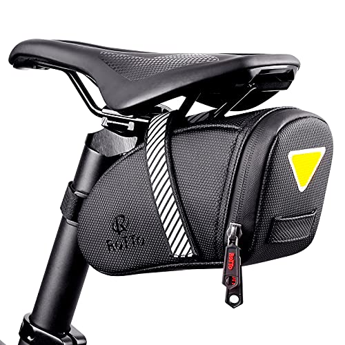 ROTTO Satteltasche Fahrrad Sattel Tasche für Mountainbike Rennrad Wasserdichter Reißverschluss