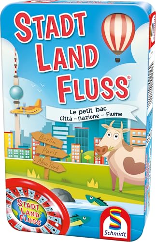 Schmidt Spiele 51212 Stadt, Land Fluss, Reisespiel