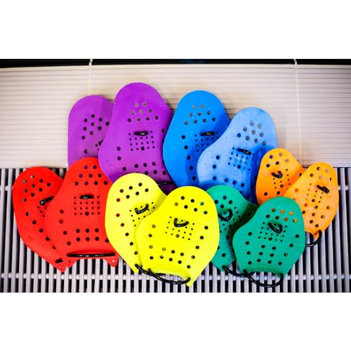 Sport-Thieme Swim-Power Hand-Paddles | Schwimm-Paddel für Wettkampf und Schwimmtraining | Ergo-Form, Unzerbrechlich, Formstabil | Versch. Größen/Farben | Deutsche Markenqualität