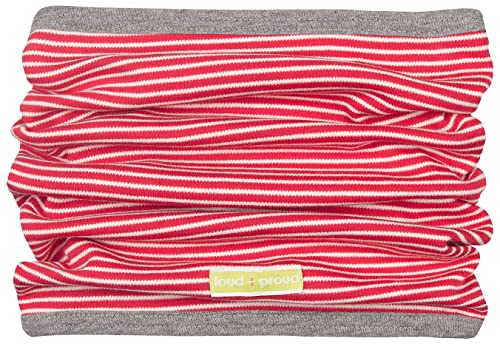 loud + proud Unisex Baby Wende-schlauchschal aus Bio Baumwolle, Gots Zertifiziert Schal, Rot (Tomato To), Einheitsgr e EU