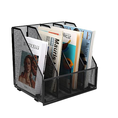 JEBELE Metall Büro Schreibtisch Organizer,in der A4-Format,Aufbewahrungs und Ordnerungsutensil für die Papierunterlagen Zeitschriften Dateien Briefe usw,auf dem Schreibtisch