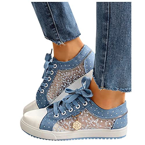 Gesundheitsschuhe Damen Mit Fußbett Wedges Keilabsatz Schuhe Stoßdämpfende Athletische Schuhe Mesh Sportlich Schuhe Komfortabel Breite Schuhe Freizeitsportschuhe Für Sporthalle Outdoor Jogging