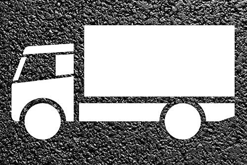 "LKW" Parkplatz-, Parkhaus-Schablone, Bodenmarkierungsschablone