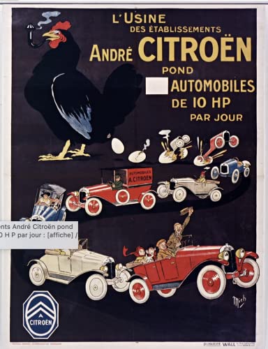 Poster Citroen Automobile – Format 50 x 70 cm Papier Luxe 300 GR – Verkauf der digitalen Datei HD möglich