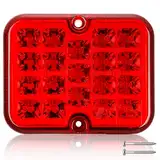 AGRISHOP Nebelschlussleuchten Rot Led 12/24v Wasserdicht 1xAnhänger Nebelleuchte Bremslicht für PKW Traktor KFZ Caravan