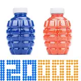 Gel Balls, Gel Munition 120000 Blau Perlen, Pflanzen Füllstoff und Deko Wasserperlen, Gel Balls Blaster Gun Nachfüllgeschosse (7-8 mm, 2 bottles-60,000 Pieces/Bottle)