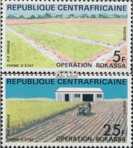Prophila Collection Zentralafrikanische Republik 286-287 (kompl.Ausg.) postfrisch ** MNH 1972 Verstaatlichte Agrarbetriebe (Briefmarken für Sammler) Wein/Landwirtschaft