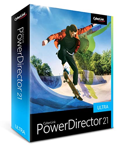 CyberLink PowerDirector 21 Ultra | Benutzerfreundliches Videobearbeitungsprogramm für PC | Greenscreen und tausenden Effekten | Fotoshow | Heimstudio | Screen Recorder | Windows 10/11 [Box]