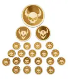 Printable Adventure Lasergravierte D&D Gegner-Token aus Holz – 22 Battlemap Marker in 3 Größen (1'', 2'', 3'') – Alternative zu Miniaturen für Tabletop Boardgame Fans