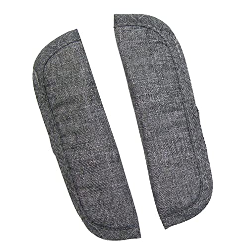 BAMBINIWELT Zubehör kompatibel mit BUGABOO Cameleon Sonnenverdeck Gurtpolster Lenkertasche für Kinderwagen Buggy (Gurtpolster meliert dunkelgrau)