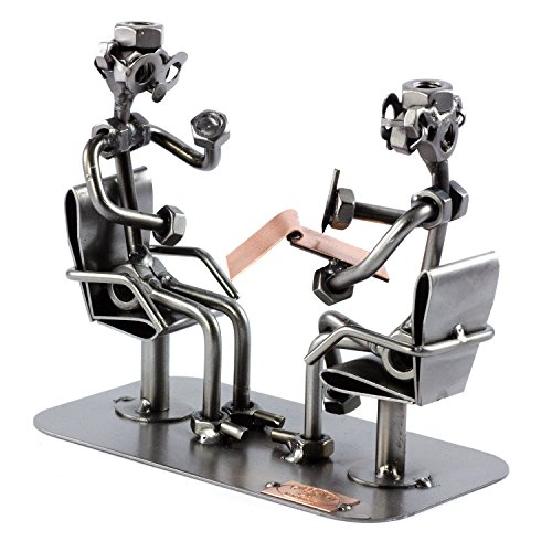 Steelman24 I Schraubenmännchen Psychiater I Made in Germany I Handarbeit I Geschenkidee I Stahlfigur I Metallfigur I Metallmännchen