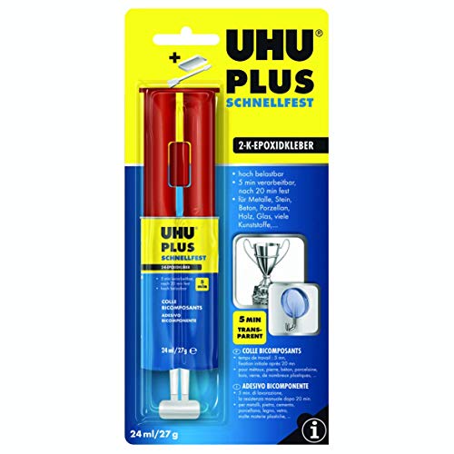UHU PLUS schnellfest Doppelkammerspritze, Infokarte