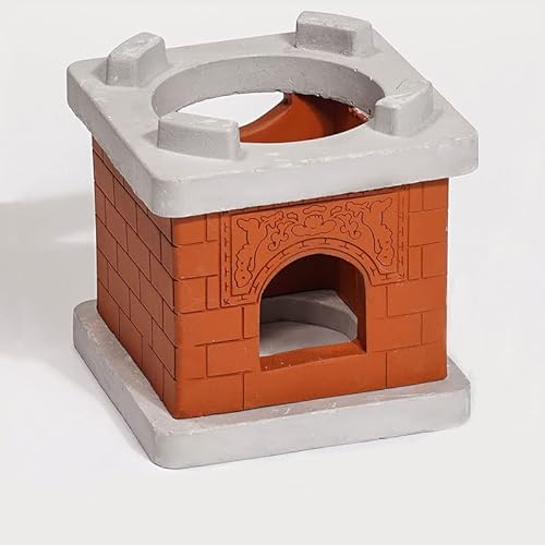 zalati Puppenhaus Hot Stove Miniatur Gips-Küchenausstattung Modell für die Präsentation von Heimstil Dekoration