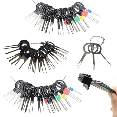 Tcnzdy 59 Stück Auspinnwerkzeug Kfz Set, Auspinwerkzeug for Car, Auto Entriegelungswerkzeug, Entriegelungswerkzeug Terminal Removal Tool Kit for Car