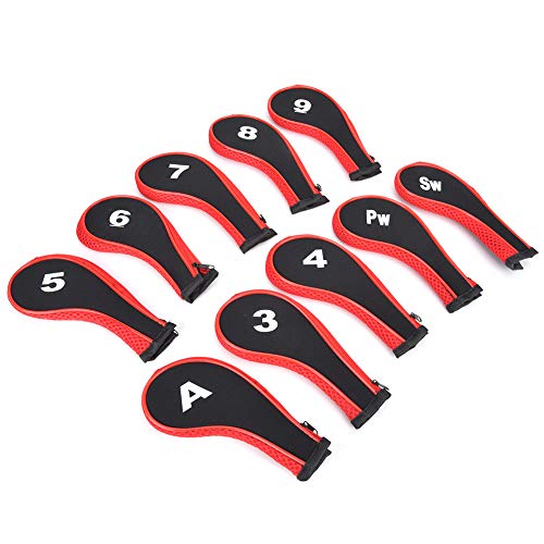 Stilvoller Schlägerkopfschutz mit Reißverschluss für Schläger, 10er-Pack für Zubehör