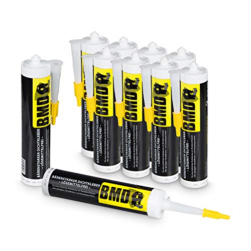 10x BMD – mur 310ml bauelastischer Anschlusskleber Dichtkleber Folienkleber Dichtmasse 310 ml für Anschluss von Dampfsperrfolien, Dampfbremsfolien, Dampfbremse, Dampfsperre