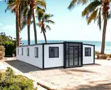ZAZ Haus für Mehrzweck: 40ft X 20FT kleines Haus, tragbares Fertighaus mit Schlafzimmern, 1 voll ausgestattetes Badezimmer und Küche, vorgefertigtes Containerhaus zum Wohnen, faltbares Mobilheim mit
