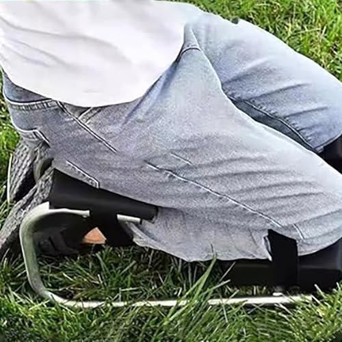 95sCloud-1 Ergonomische Kniesitz Garten Verstellbare Höhe Gartenhocker für Gartenarbeit mit Klettverschlussriemen Kniebank Garten Kniestuhl Knieschoner für Hofarbeiten Reparaturarbeiten Angeln