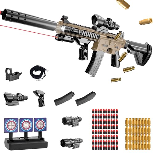 Spielzeug Pistole Kinder,Soft Bullet Gun,Spielzeugpistole,Schaumstoff-Blaster Toy Gun,Schaumstoff Pistole,Toy Foam Blasters Shell Ejecting,Toy Guns für Kinder ab 14 Jahren