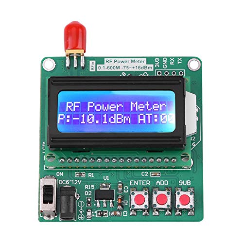 HF-Leistungsmesser 1–600 MHz Leistungsmesser HF-Leistungsmesser Elektrische Prüfung Leistungsmesser Frequenzdämpfungsmesser mit Digitaler LCD-Anzeige für die