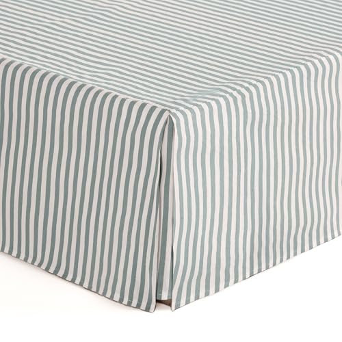 Abdeckung für Boxspringbetten, 80 x 190 / 200 cm, Bettgestell, 80 cm, gestreift, Wasser
