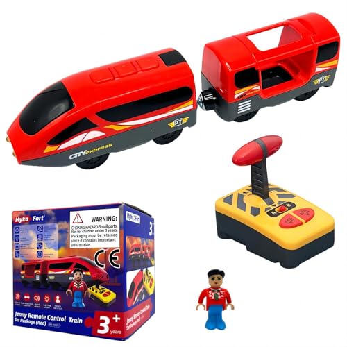 OBEST elektrische Spielzeug RC Zug, Spielzeug Eisenbahn Auto, Kinder Spielzeug Train, Lernspielzeug RC Zug, Batteriebetriebener Spielzeugzug für Kinder ab 3 Jahren, Weihnachts Geschenk für Kinder