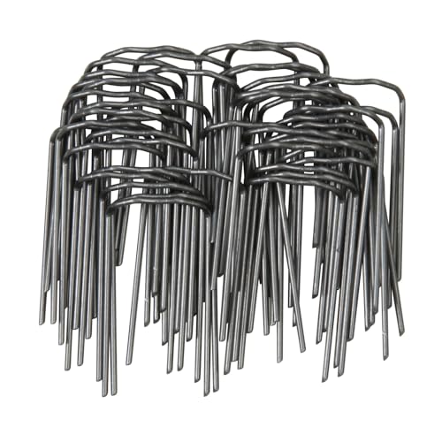 Windhager Pflanzenstecker für die Befestigung von Pflanzentrieben an Kokos-Pflanzstäben, 50 Stück, 06194, metallic