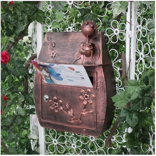 JvFbjLF E-Mail-Postfach, Wandmontiertes Postfach, Abschließbares, sicheres Postfach zur Aufbewahrung von E-Mails/Zeitschriften/Verbraucherbestellungen