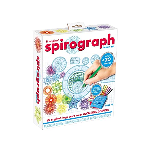 Spirograph Kinder - Spirograph Design | Spiral Designer | Mandala Schablone | Kreativ Set für Kinder | +30 Stücke | Spielzeug ab 8 Jahre mädchen und Jungen