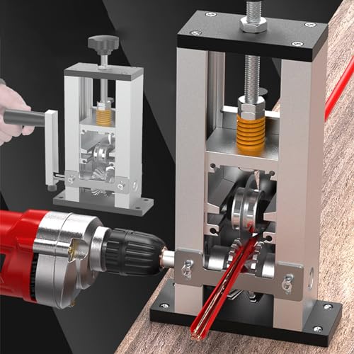 Kabel Abisolierer, Aktualisierung Abisolierzange 1-25mm Automatisch Kabel Abisolierwerkzeug Manuell Elektrisch Zwei Modi Kabelabisoliermaschine Bohrbetriebene Abisoliermaschine Abisolierwerkzeug