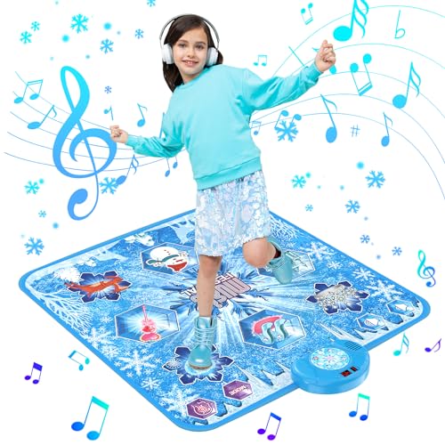 LEAPRCSTORE Tanzmatte Spielzeug für Kinder, Musikmatte mit 6 Spielmodi, Herausforderung Modi und LED Anzeige, Weihnachten Geburtstags Geschenke ab 3 4 5 6 7 8 9+ Jahre Mädchen Junge