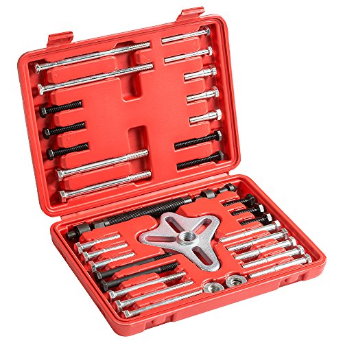 tectake® 46-tlg. Universal Lenkrad Abzieher Satz Set 2/3-Armig inkl. Tragekoffer