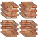 40 Stück 3d Wandpaneele Steinoptik Selbstklebend, 30 × 30 cm Wandverkleidung aus Kunststoffplatten, Wasserdicht PVC Backstein Tapete für Innenbereich, Außenbereich, Geschäftsräume