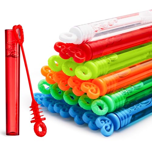 JOYIN 72 PCS Mini Blasenstäbe Set, Seifenblasen, Seifenblasenstab,Seifenblasen Mitgebsel, Partybevorzugung, Mini Bubbles Party Favors for Kids, Geschenk, Kreis- und Herzformen für Kinder