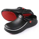 Zedazoom Chef Schuhe wasserdichte ölbeständige, leichte und stoßabsorbierende Herren- und Damengartenschuhe, geeignet für Gartenarbeit, Krankenhäuser, Lager und Restaurants.