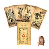 Generisch Die Neo Rider Tarot-Karten,The Neo Rider Tarot Cards,with Bag,Party Game,Wahrsagerei