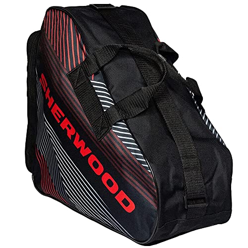 Sherwood Schlittschuhtasche, Inliner-Tasche für Erwachsene und Kinder, Eishockey-Bag, ideal für Rollschuhe und Eislaufschuhe (Redline)