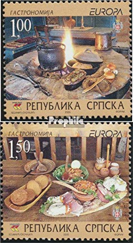 Prophila Collection Bosnien - Serbische Republ. 327A-328A (kompl.Ausg.) postfrisch ** MNH 2005 Europa - Gastronomie (Briefmarken für Sammler)