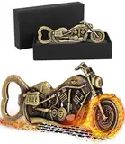 TIDEVAN Motorrad Flaschenöffner,Vintage Motorrad Bier Flaschenöffner Motorrad Bier Flaschenöffner Einzigartiges Weihnachts und Vatertagsideen Geschenke für ihn,Papa Opa Vater Ehemann mit Geschenkbox