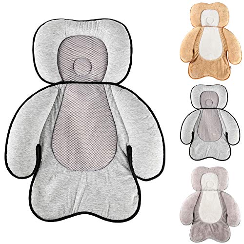 Rehomy Kissen für Kinderwagen, mit abnehmbarem Kopfkissen, Körperstützkissen