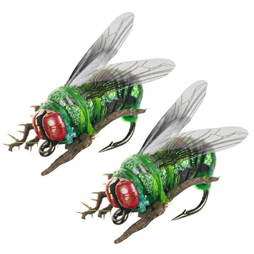 OriGlam 2 realistische Forellenköder, Fliegenfischen, Forellenköder