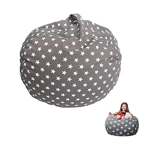 Beutel Spielzeugaufbewahrung, Spielzeug Aufbewharungstasche, Sitzsack Sitzkissen Soft, Plüsch Sitzsack Kissen, Bequem Langlebig, Toy Storage Bag für zum Lesen und Aufbewahren von Spielzeug