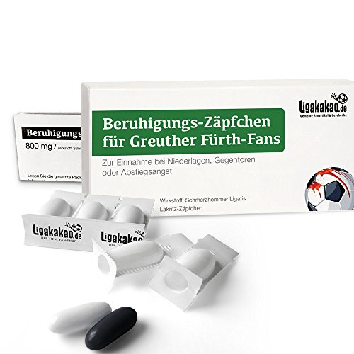 Geschenk männer ist jetzt BERUHIGUNGS-ZÄPFCHEN® für FÜRTH-Fanartikel Fans by Ligakakao.de