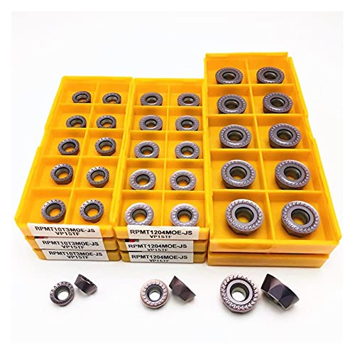 SYHML-SHOP Karbiddreheneinsätze Runde Wolfram-Hartmetalleinsätze Cutter RPMT1204 RPMT1606 RPMT10T3MO E JS VP15TF Interner Rundkarbideinsatz für Stahlverarbeitung