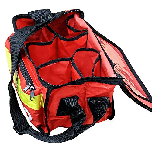 JFA Medical Roter Haversack Erste-Hilfe-Tasche mit Vordertasche, leer, rot, Klassisch