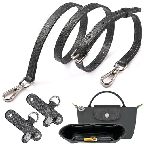 Organizer für Longchamp Tasche,Schultergurt für Longchamp Tasche Damen,Tragegurt für Longchamp,Taschen Organizer für Longchamp Mini,Organizer für Longchamp Pliage Mini,Purse Organize(Graphitgrau)
