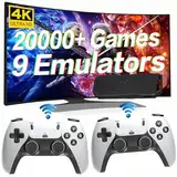 Kabellose Retro-Spielkonsole, 20.000 Spiele integriert, Plug & Play Videospielkonsole, 64G, TV Game Stick, Dual 2.4G Wireless Controller