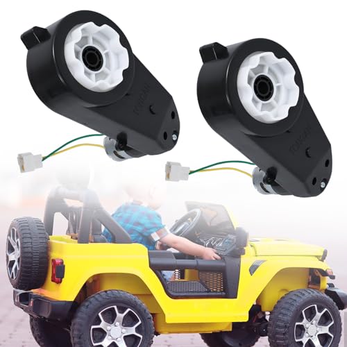 24V RS550 Elektrischer Motor Getriebekasten,2 Stück 40000RPM Elektromotor Getriebe für Kinderauto Spielzeug Ersatzteil