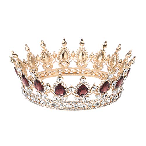 Brautkrone, Tiara, Runde Krone, Handgefertigter Abschlussball-Schmuck, Klassische Legierung, Glänzend