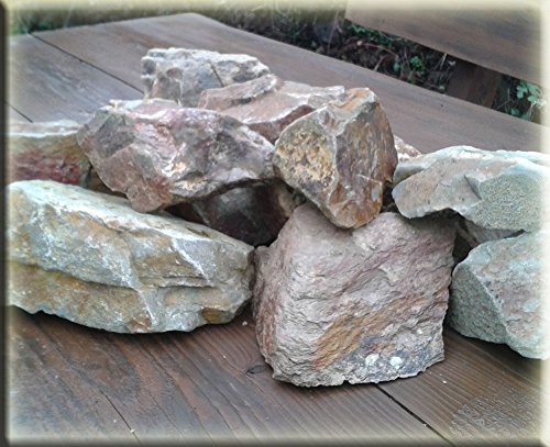 Teichbauzentrum Sankt Julian 20 Kg Aquarium Dekoration Aquariumsteine Deko * Natursteine Quarzit Mediteran *